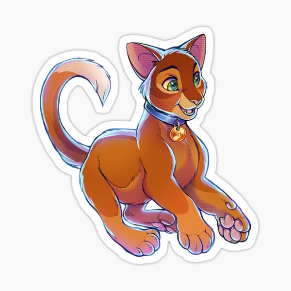 Warrior Cats Sticker (Rusty) Sticker