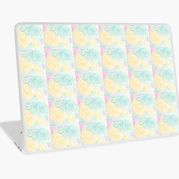 Swirls and Cartoon Laptop Skin