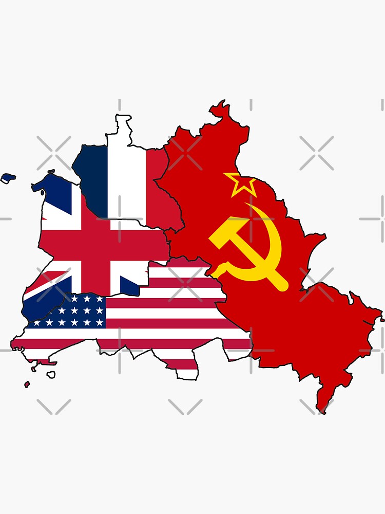Thumbnail 3 von 3, Sticker, Das geteilte Berlin designt und verkauft von FallbackSauce12.