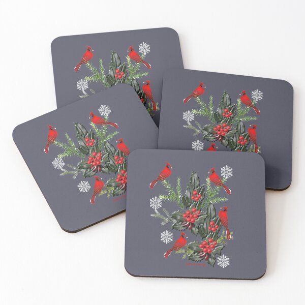 Item preview, Holly,Cardinals & Snowflakes designed and sold by aldona.