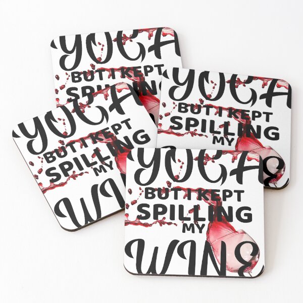 Item preview, Yoga and Red Wine, Try Yoga, Fitness Fun designed and sold by BitcoinBros.
