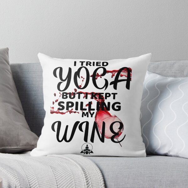 Item preview, Yoga and Red Wine, Try Yoga, Fitness Fun designed and sold by BitcoinBros.