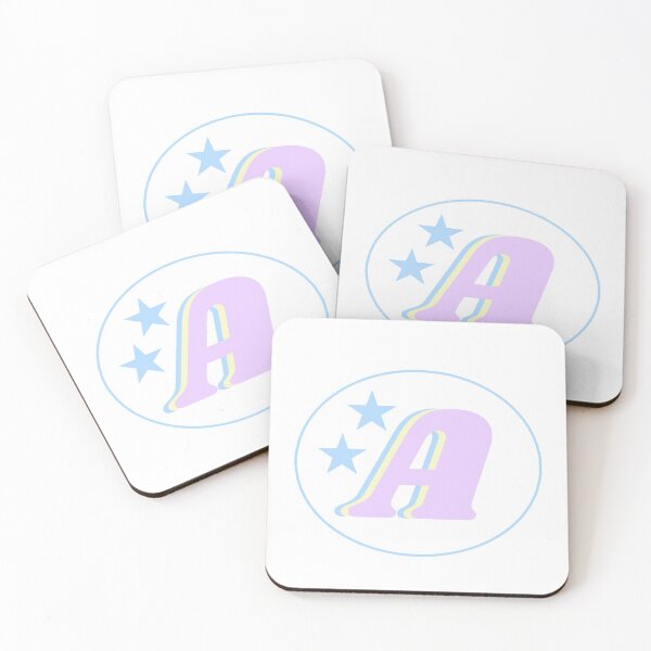 Item preview, Letter A Monogram Art Pink, Blue, Yellow Aesthetic designed and sold by gia-x.