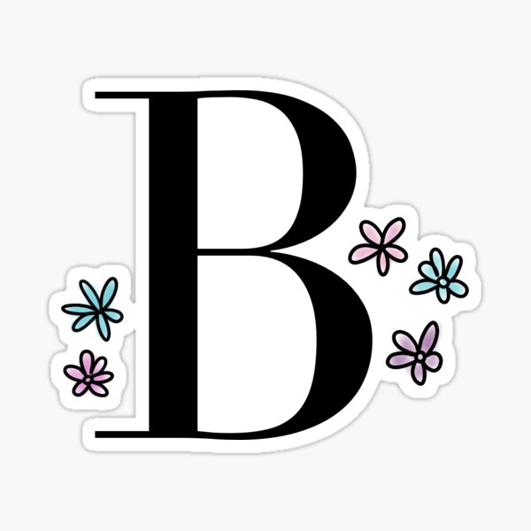 B Letter Stickers | Redbubble