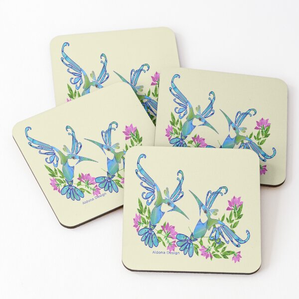 Item preview, Blue Birds and Flowers designed and sold by aldona.