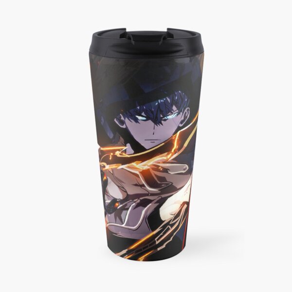 Nivelación en solitario Sung Jin Woo Taza de café de viaje