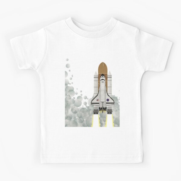 Brands In Limited NASA Space Shuttle Program T-Shirt Bambina 