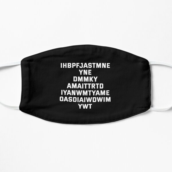 Copy of I have brought peace, freedom, justice, and security (white text) Mask