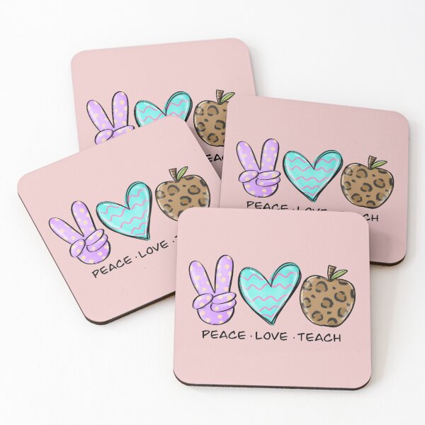 Item preview, peace love teach designed and sold by JavierShih.