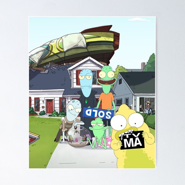 Rick And Morty Parody Supreme Poster