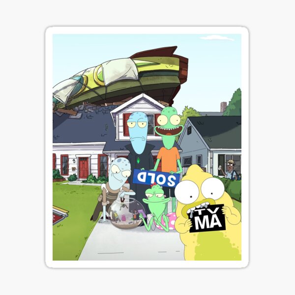 "Solar Opposites" Sticker by onemisael Redbubble