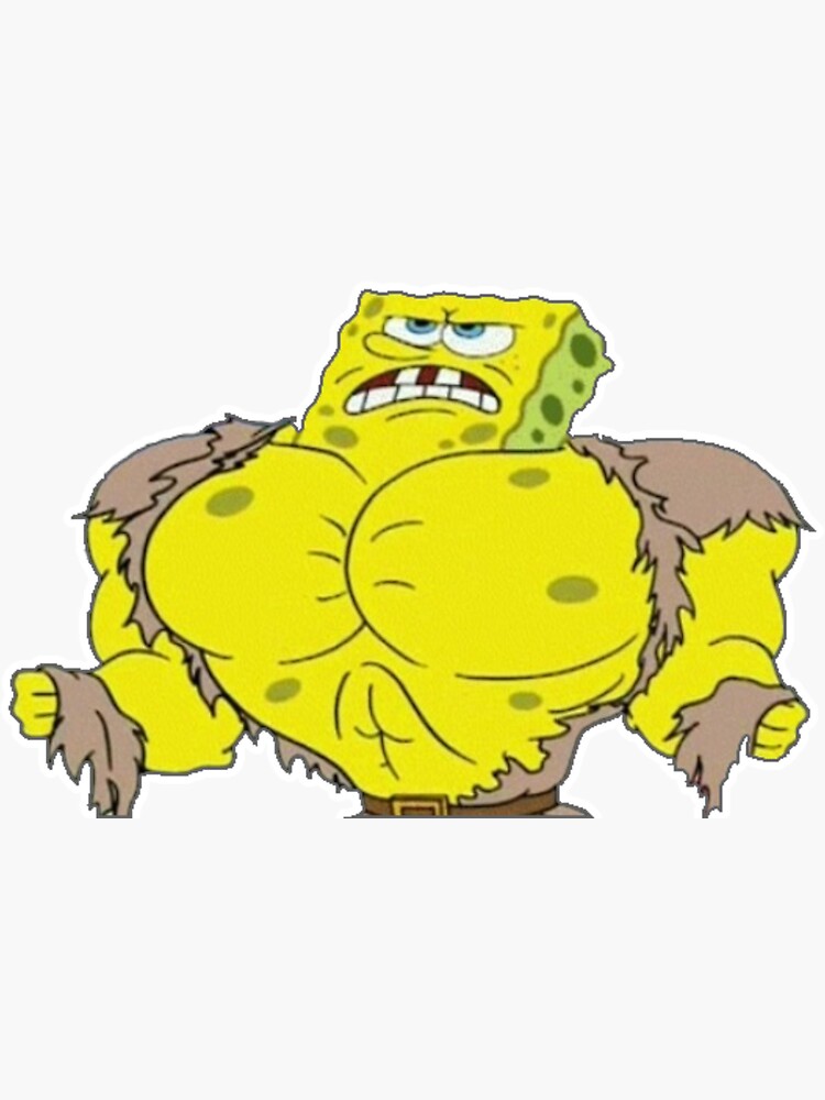 Buff Spongebob Stickers.