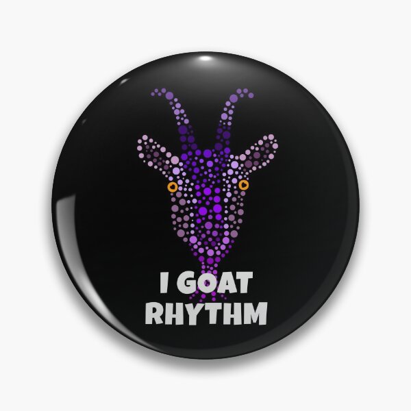 Item preview, I GOAT Rhythm | Your favourite animal made of purple dots designed and sold by EarlessPierre.