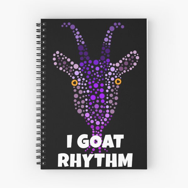 Item preview, I GOAT Rhythm | Your favourite animal made of purple dots designed and sold by EarlessPierre.