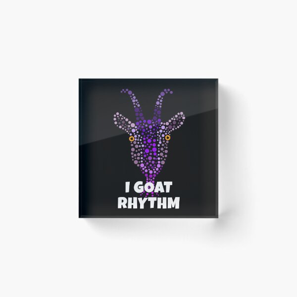Item preview, I GOAT Rhythm | Your favourite animal made of purple dots designed and sold by EarlessPierre.