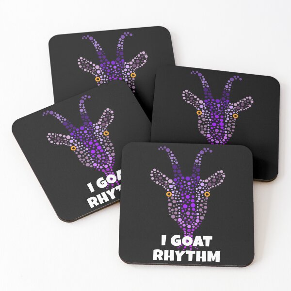 Item preview, I GOAT Rhythm | Your favourite animal made of purple dots designed and sold by EarlessPierre.