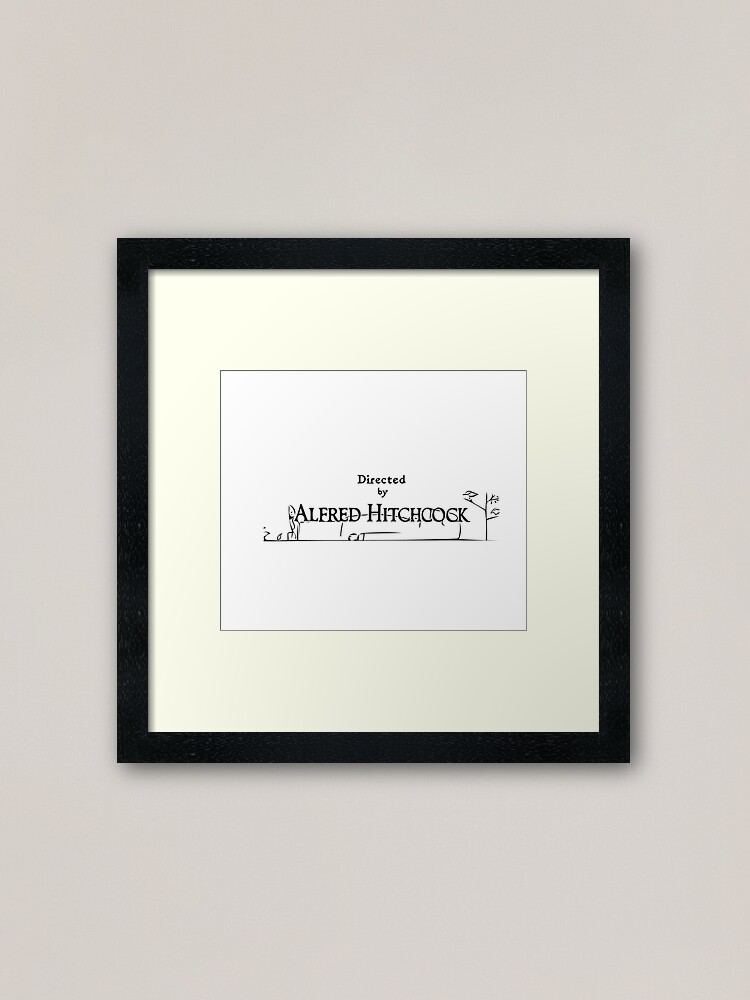 Alternate view of Alfred Hitchcock Framed Art Print