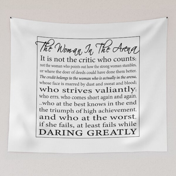 Item preview, The Woman in the Arena - Daring Greatly Speech by Theodore Roosevelt designed and sold by EKartPrints.