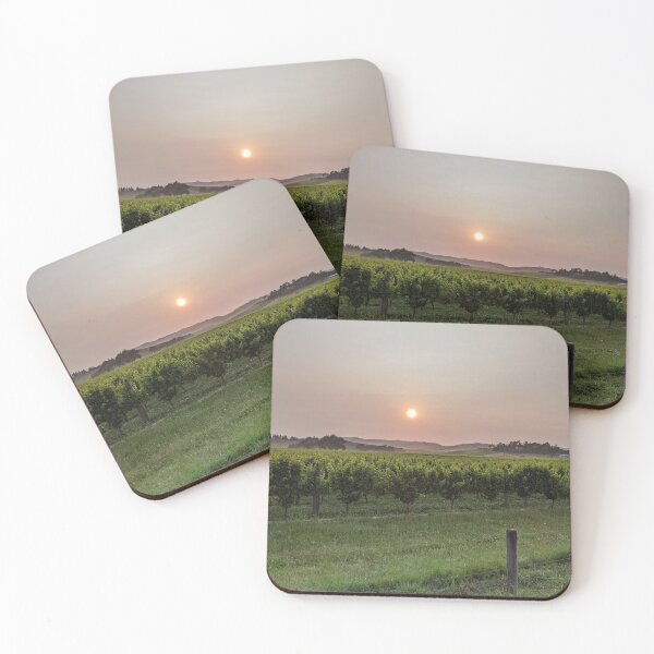 Item preview, Bushfire sunrise over New Zealand vineyard designed and sold by d3noob.
