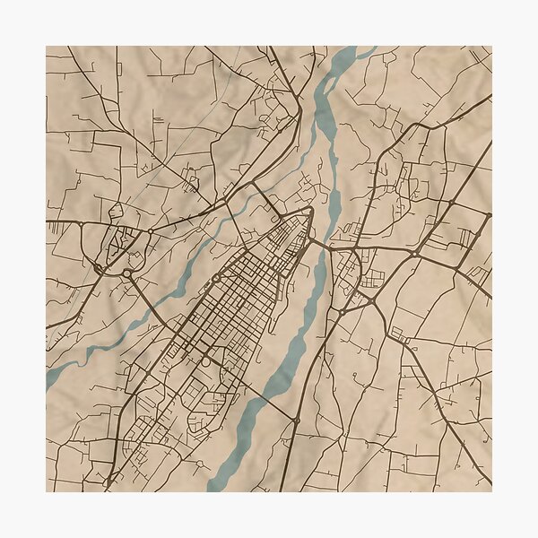 Item preview, Cuneo Sepia Map designed and sold by CPTVDesign.