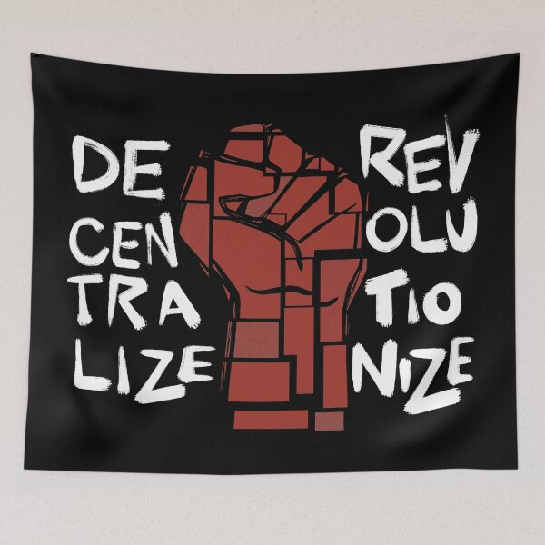 Item preview, Decentralize Revolutionize designed and sold by SubtleSplit.