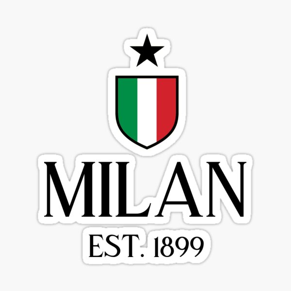 Milan Black Sticker