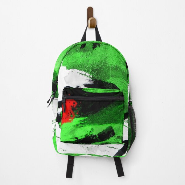 Item preview, Green, black and white expressionist abstract digital collage designed and sold by ZebEddy.