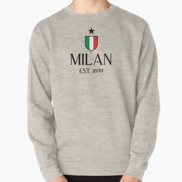 Milan Black Pullover Sweatshirt