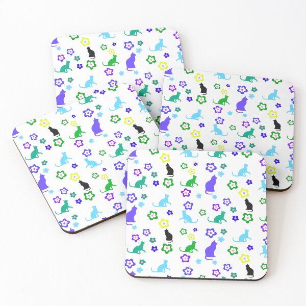 Item preview, Kitty Cats and Flowers-  Gifts Cat Lovers designed and sold by 3QuartersToday.