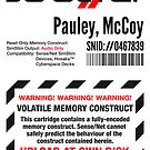 Dixie Flatline Warning Label - Sticker, White by WolfeCreative