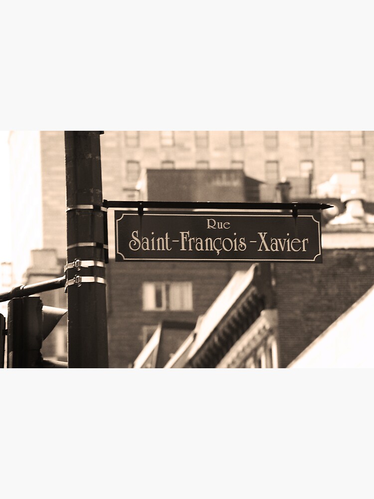 "Montreal Rue Saint Francois Xavier" Sticker for Sale by Ffooter