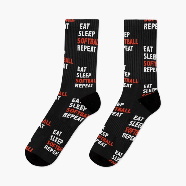 Item preview, Eat Sleep Softball Repeat Softball Player Sports designed and sold by losttribe.