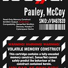 Dixie Flatline Warning Label - Sticker by WolfeCreative