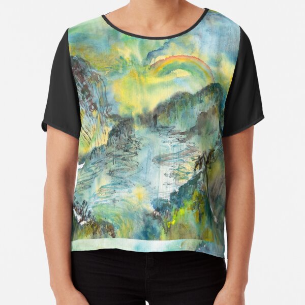 Over the Rainbow Chiffon Top
