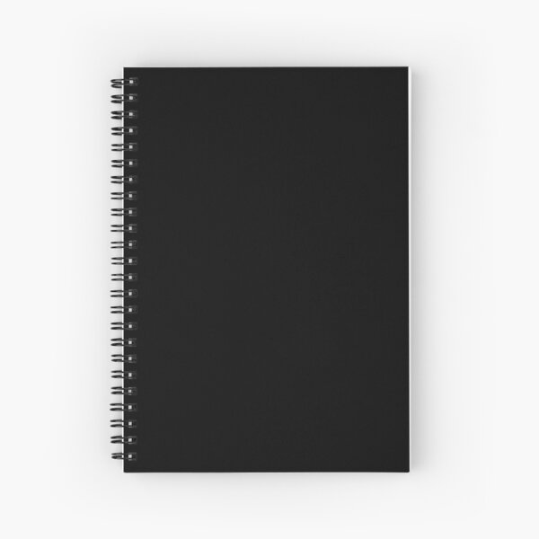 Black is the most beautiful color Spiral Notebook