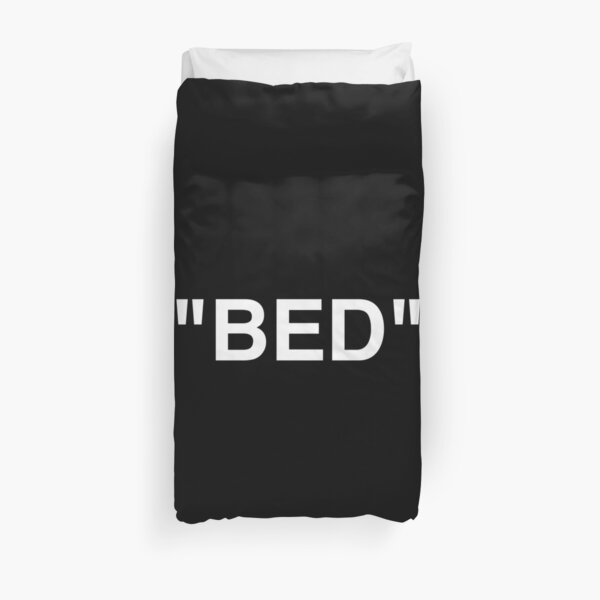 BED | Off White Brand Quotation Marks Hype Streetwear Duvet Cover