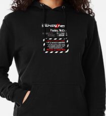 Dixie Flatline Warnschild Leichter Hoodie