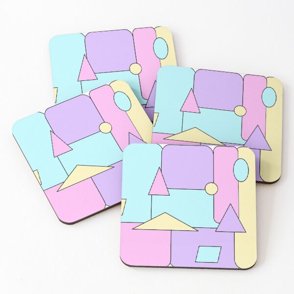 Item preview, Abstract Geometric Pastel Pattern Shape Art designed and sold by gia-x.