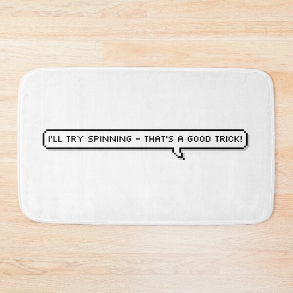 Item preview, I'll Try Spinning Pixel Speech Bubble designed and sold by Lemon  Merch.