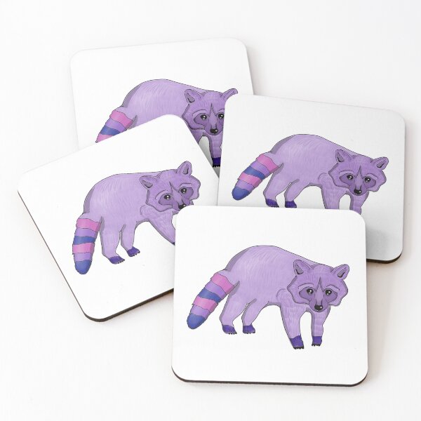 Item preview, Bi pride raccoon designed and sold by annaleecake1.