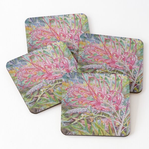 Item preview, Pink Grevillea designed and sold by ChristineDavisArt.