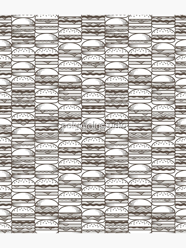 Burgers Wall pattern by polymolystudio