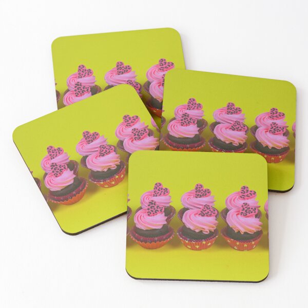 Item preview, Pink Heart Cup Cakes designed and sold by YukisFunCakes.