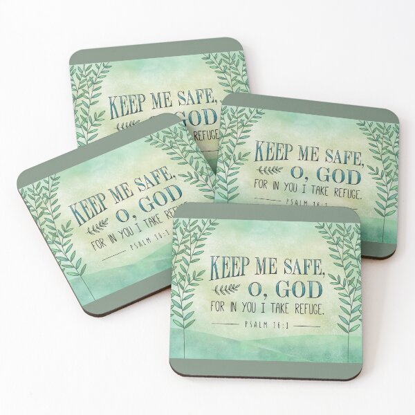 Item preview, Keep Me Safe, O, God. Psalm 16:1 Bible Verse designed and sold by papemelroti.