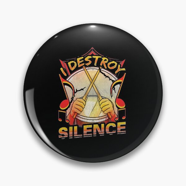 Item preview, I Destroy Silence Drumming Musician designed and sold by perfectpresents.