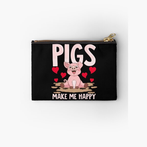 Item preview, Adorable Pigs Make Me Happy Cute Piglet Pig Girl designed and sold by perfectpresents.