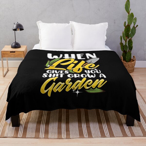 Item preview, Funny When Life Gives You Shit Grow a Garden Pun designed and sold by perfectpresents.