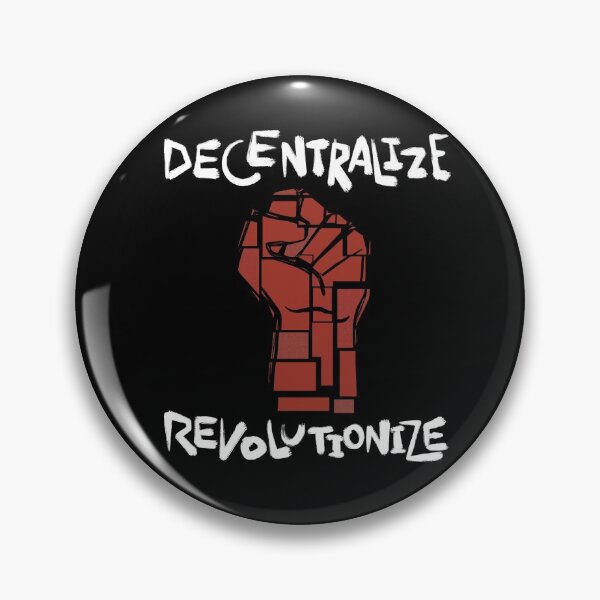 Item preview, Decentralize Revolutionize (alt design) designed and sold by SubtleSplit.