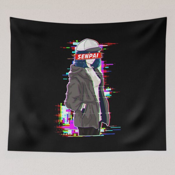 Item preview, Senpai Vaporwave Aesthetic Anime Girl designed and sold by perfectpresents.