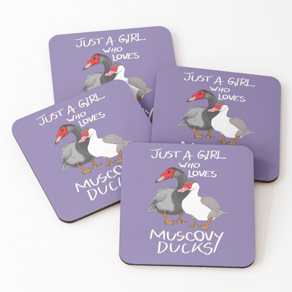 Item preview, Just a Girl Who Loves Muscovy Ducks (White Text for Dark Backgrounds) designed and sold by NinGaui.
